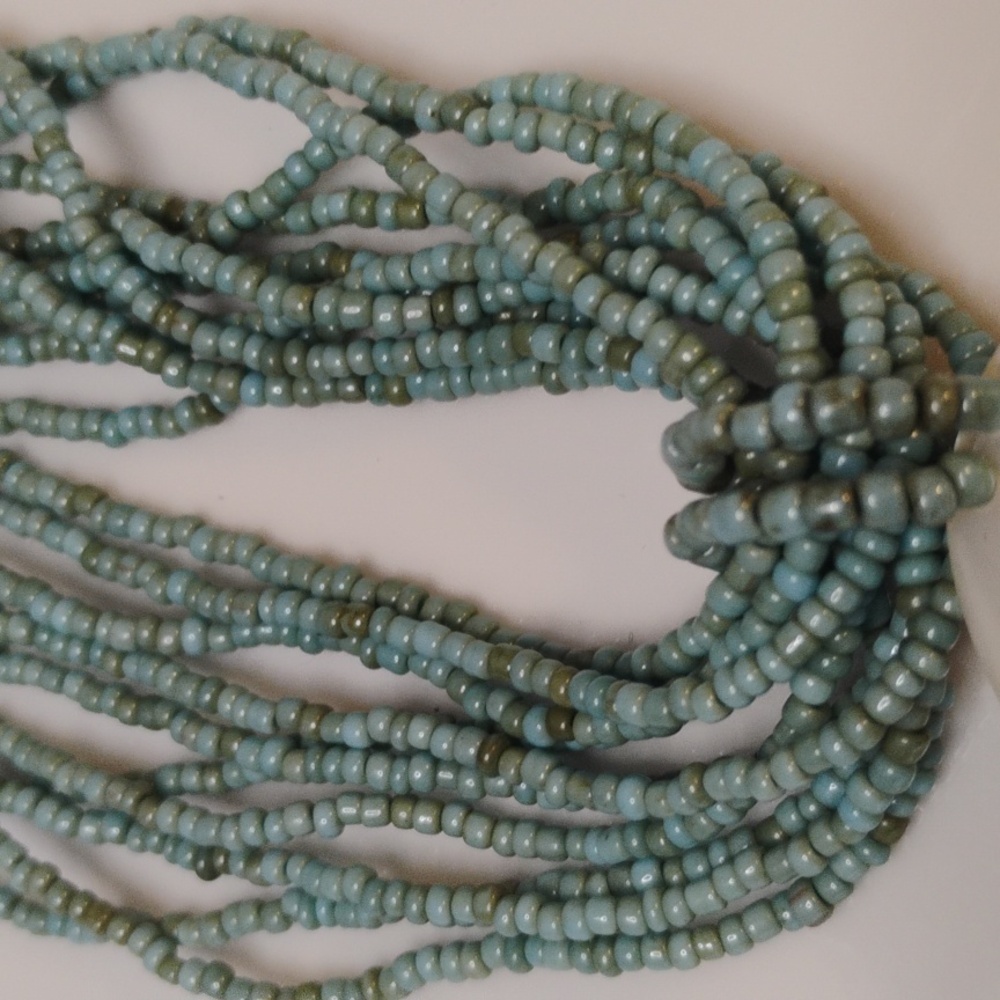 Statement Spiral Shell Pendant With Multiple Stra… - image 6